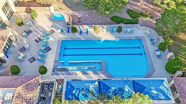2406 Showcase Dr, Las Vegas, NV 89134 - drone / aerial view of a pool