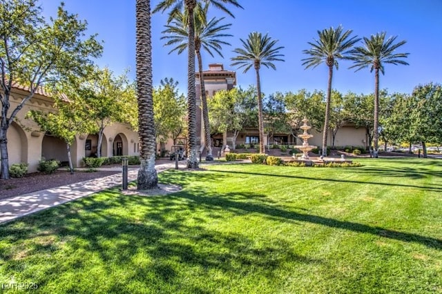 2406 Showcase Dr, Las Vegas, NV 89134 - view of community with a lawn