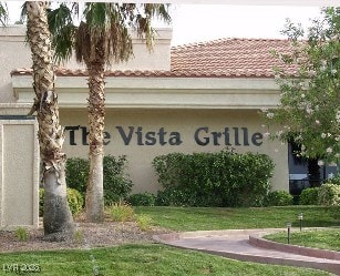 2406 Showcase Dr, Las Vegas, NV 89134 - community sign with a lawn
