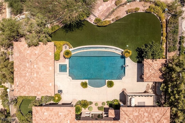 9801 Orient Express Ct, Las Vegas, NV 89145 - view of subject property with a pool