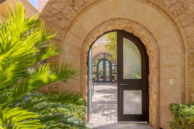 9801 Orient Express Ct, Las Vegas, NV 89145 - property entrance featuring french doors