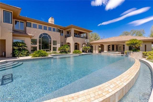 9801 Orient Express Ct, Las Vegas, NV 89145 - view of pool with an infinity pool