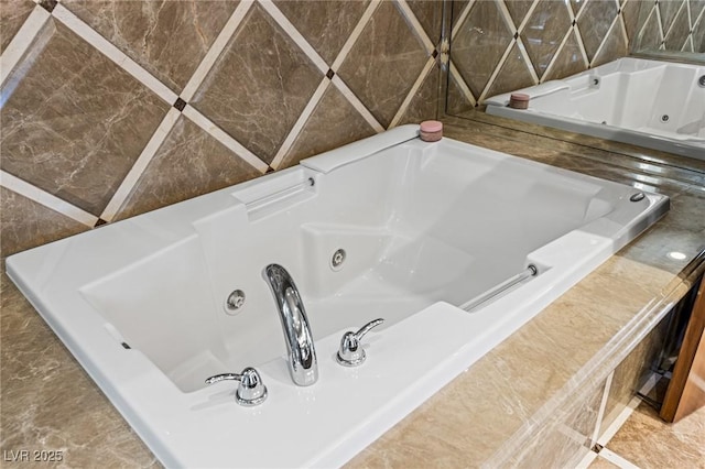 9801 Orient Express Ct, Las Vegas, NV 89145 - bathroom featuring a tub with jets