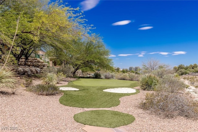 9801 Orient Express Ct, Las Vegas, NV 89145 - surrounding community featuring an area to practice putting