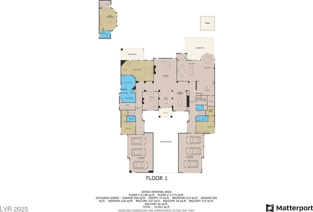 9801 Orient Express Ct, Las Vegas, NV 89145 - view of property floor plan