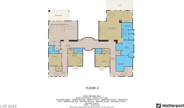 9801 Orient Express Ct, Las Vegas, NV 89145 - view of home floor plan