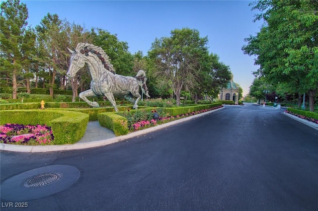 9801 Orient Express Ct, Las Vegas, NV 89145 - view of asphalt street featuring curbs