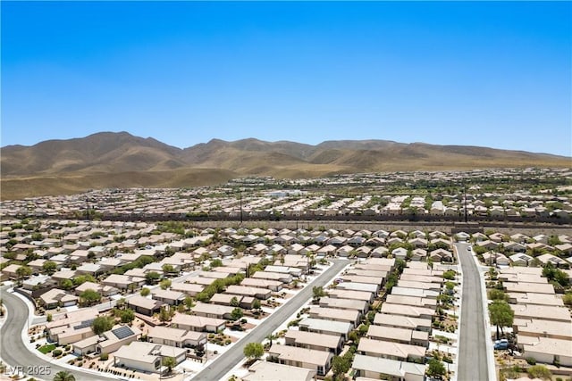 2563 Sargon St, Henderson, NV 89044 - aerial perspective of suburban area featuring a mountain backdrop