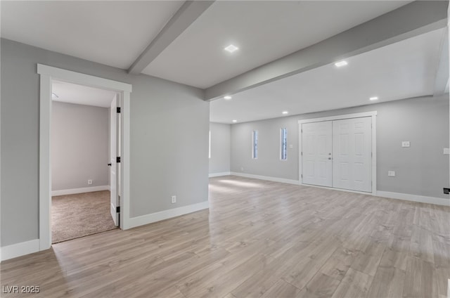 2222 N Martin L King Blvd, Las Vegas, NV 89106 - below grade area with recessed lighting and light wood-type flooring