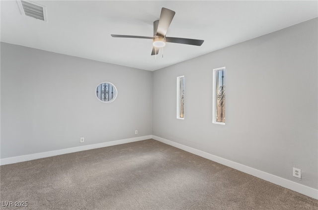 2222 N Martin L King Blvd, Las Vegas, NV 89106 - carpeted spare room featuring baseboards and ceiling fan