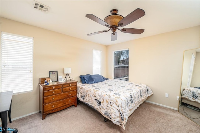 1453 Evening Song Ave, Henderson, NV 89012 - bedroom with light carpet and ceiling fan
