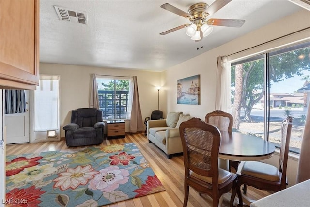 1481 Lorilyn Ave Unit 1, Las Vegas, NV 89119 - living room featuring light wood-type flooring and a ceiling fan