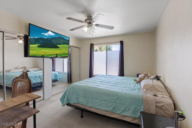 1481 Lorilyn Ave Unit 1, Las Vegas, NV 89119 - carpeted bedroom featuring a ceiling fan