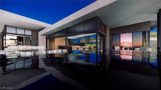 1522 Dragon Crst, Henderson, NV 89012 - exterior space featuring an outdoor living space