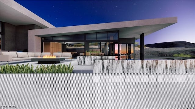 1522 Dragon Crst, Henderson, NV 89012 - exterior space with an outdoor living space
