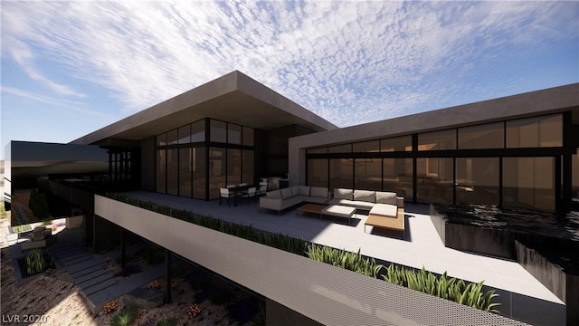 1522 Dragon Crst, Henderson, NV 89012 - exterior space featuring an outdoor living space