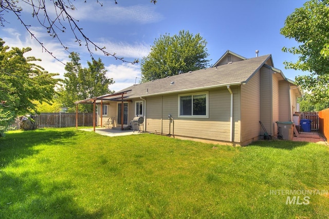 11349 W Marlinwood St, Boise, ID 83713 - back of house featuring a patio area and a fenced backyard