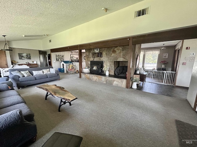 170 Red Fir Rd, Kooskia, ID 83539 - living room with a textured ceiling
