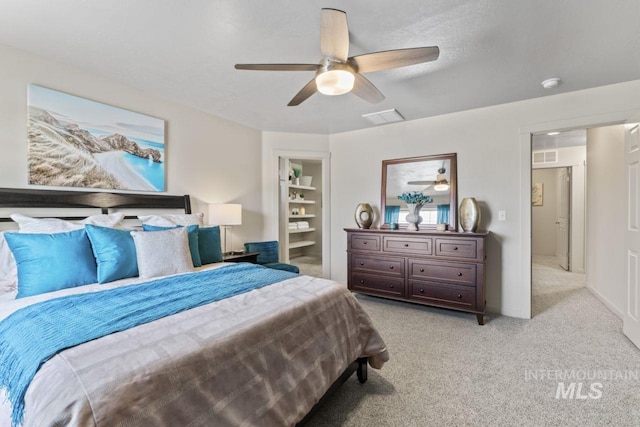 4249 W Farlam Dr, Meridian, ID 83642 - bedroom with light carpet and ceiling fan