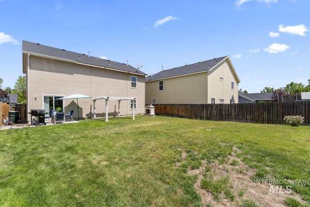4249 W Farlam Dr, Meridian, ID 83642 - rear view of house with a pergola and a patio