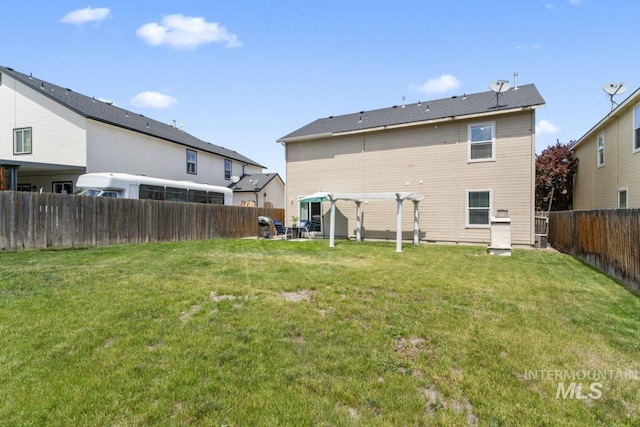 4249 W Farlam Dr, Meridian, ID 83642 - back of property featuring a pergola