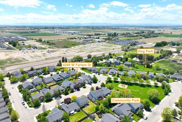 4249 W Farlam Dr, Meridian, ID 83642 - aerial perspective of suburban area