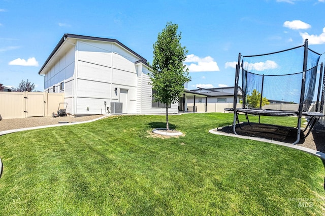 2398 N Klemmer Ave, Kuna, ID 83634 - view of yard with a trampoline and a gate