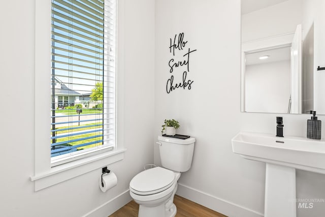 2398 N Klemmer Ave, Kuna, ID 83634 - half bath with baseboards and wood finished floors