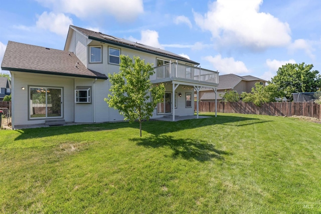 1992 S Elkhound Ave, Meridian, ID 83642 - rear view of property with a patio, a deck, and roof with shingles