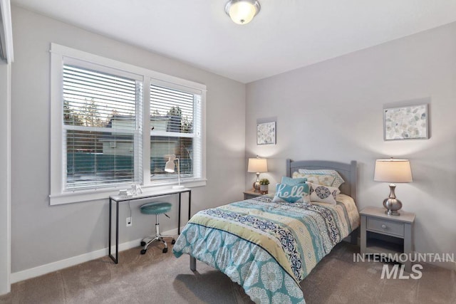 bedroom featuring carpet flooring