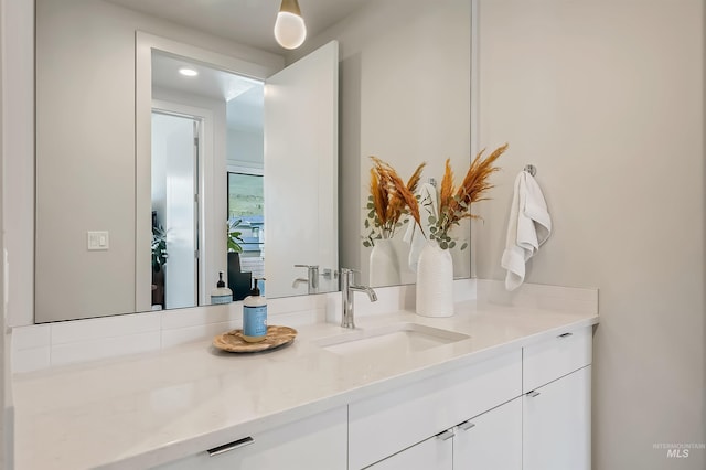 bathroom with vanity