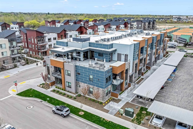 drone / aerial view featuring a residential view