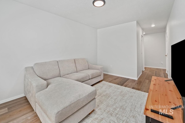 12740 Abbeygate Dr, Nampa, ID 83651 - living area featuring wood finished floors and recessed lighting