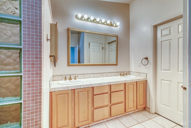 1921 Arcata Way, Ontario, OR 97914 - bathroom featuring tile patterned floors and double vanity