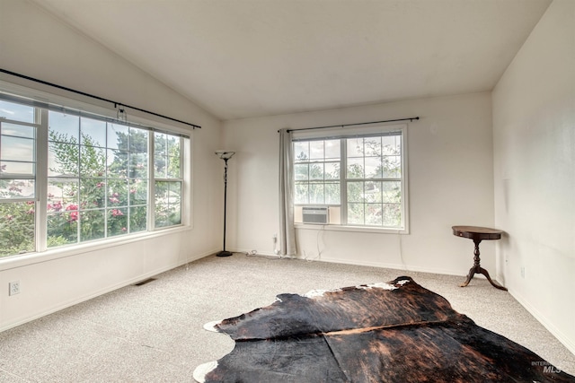 1921 Arcata Way, Ontario, OR 97914 - carpeted spare room featuring vaulted ceiling and cooling unit