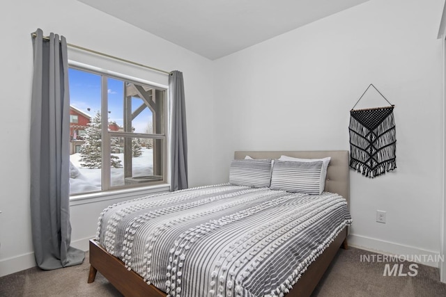 bedroom featuring carpet and multiple windows