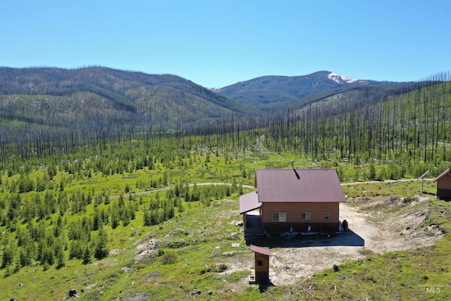 532 Warren Creek Rd, Warren, ID 83671 - mountain view featuring a forest