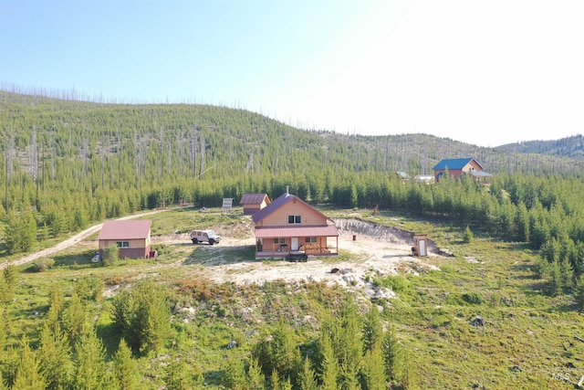 532 Warren Creek Rd, Warren, ID 83671 - view of mountain backdrop with a heavily wooded area