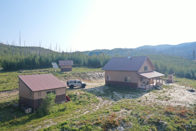 532 Warren Creek Rd, Warren, ID 83671 - view of subject property with mountains and a forest