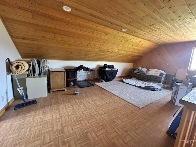532 Warren Creek Rd, Warren, ID 83671 - additional living space featuring lofted ceiling and wood ceiling