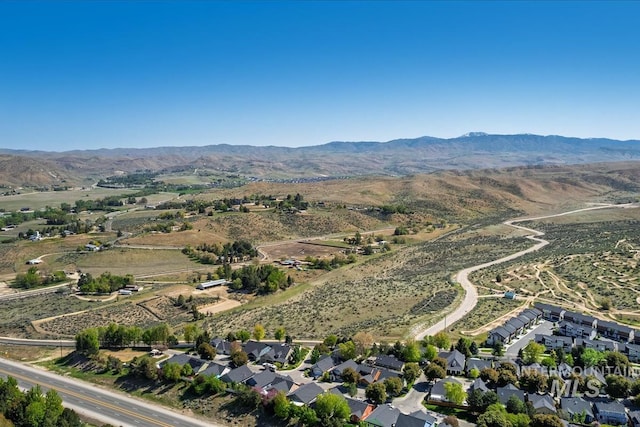 2249 N Eagle Creek Ln, Eagle, ID 83616 - aerial overview of property's location featuring mountains
