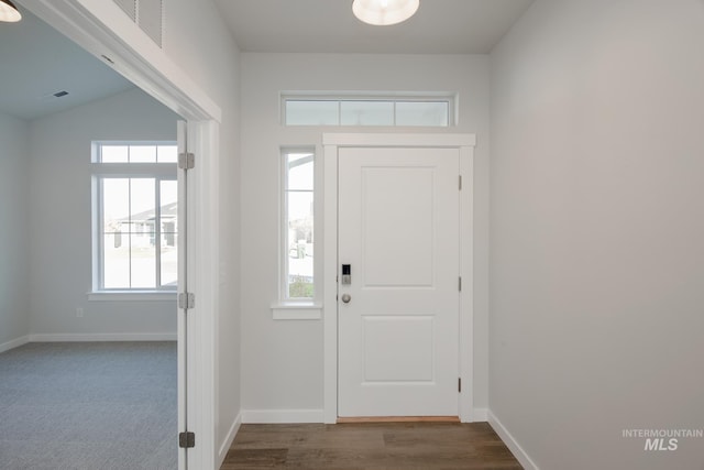 view of entrance foyer