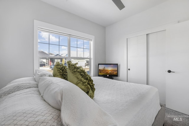 922 Victory Dr, Gooding, ID 83330 - bedroom featuring a closet and a ceiling fan