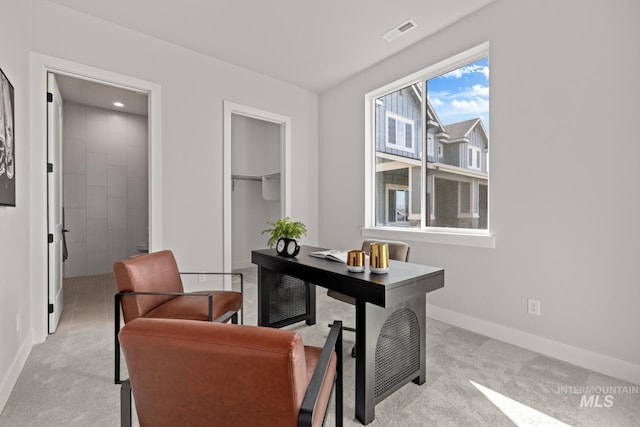 6920 N Spencer Way, Meridian, ID 83646 - home office featuring light colored carpet and baseboards