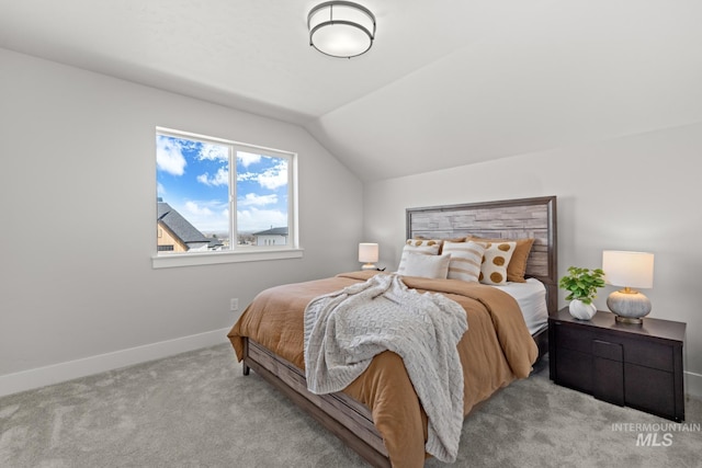 6920 N Spencer Way, Meridian, ID 83646 - bedroom featuring carpet flooring, lofted ceiling, and baseboards