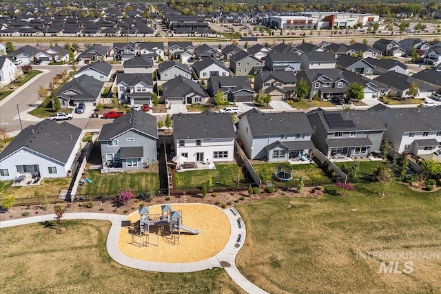 4447 W Everest St, Meridian, ID 83646 - drone / aerial view with a residential view