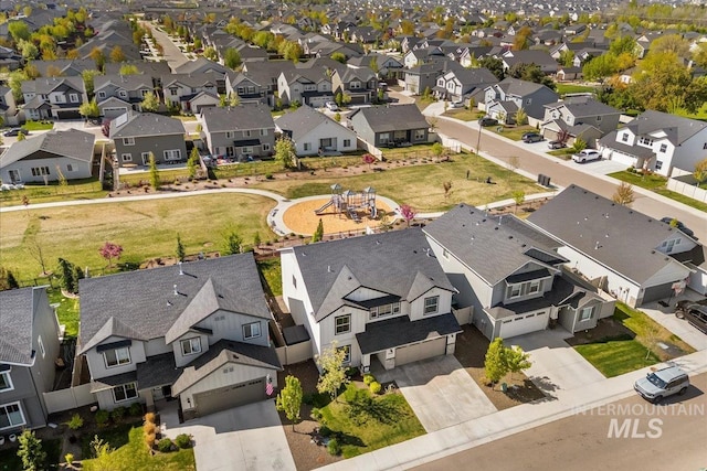4447 W Everest St, Meridian, ID 83646 - birds eye view of property with a residential view
