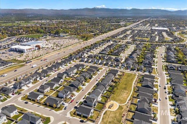 4447 W Everest St, Meridian, ID 83646 - bird's eye view featuring a residential view and a mountain view