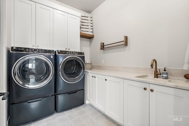 5209 W Strant Steet, Eagle, ID 83616 - washroom featuring cabinet space and separate washer and dryer
