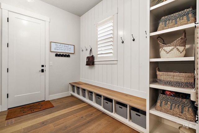 5209 W Strant Steet, Eagle, ID 83616 - mudroom with wood finished floors and baseboards